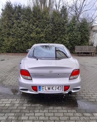 Hyundai Coupe cena 6000 przebieg: 230000, rok produkcji 2000 z Łódź małe 46